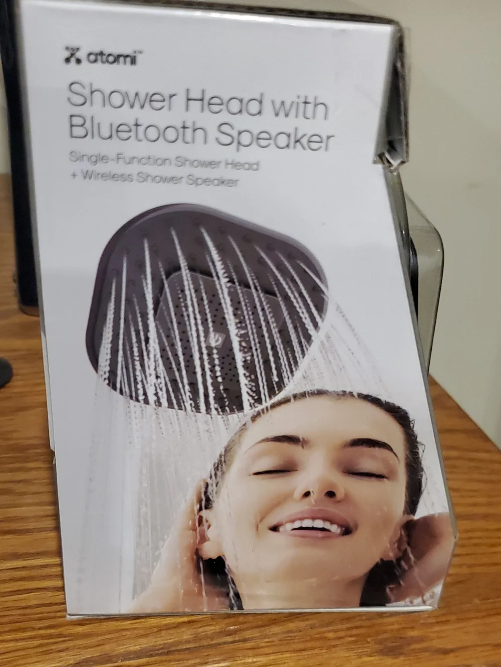 Atomi Shower Head with Bluetooth Speaker - Black Satin Finish- NEW